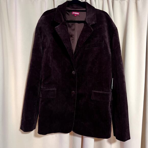 STAUD Trek Corduroy Blazer- Mahogany - Sz Large - Picture 3 of 9